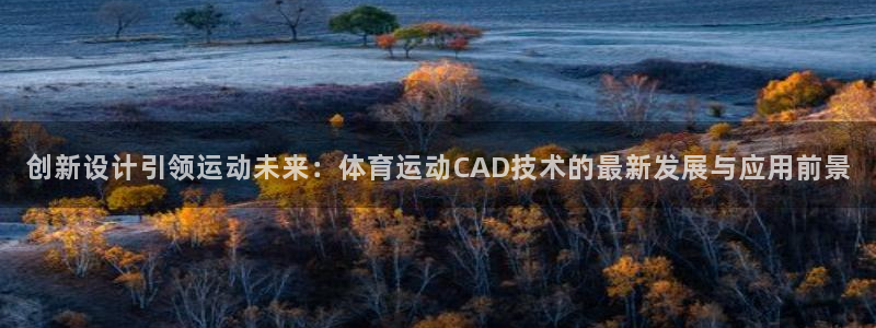 678体育官网地址：创新设计引领运动未来：体育运动CAD技术的最新发展与应用前景